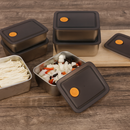 Kit de 16 Recipientes de Acero Inoxidable Línea Premium con Tapa Antifugas Resistente al Congelador y a Altas Temperaturas