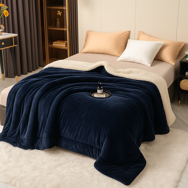 Manta de Lujo FlannelDream 100% Lana (¡Calor Intenso y Suavidad Incomparable!)