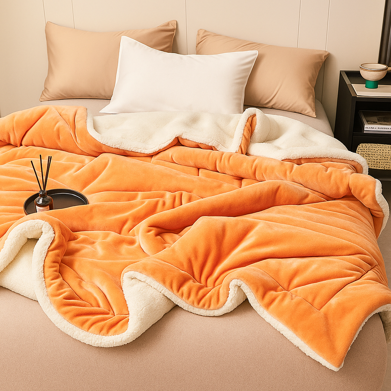 Manta de Lujo FlannelDream 100% Lana (¡Calor Intenso y Suavidad Incomparable!)